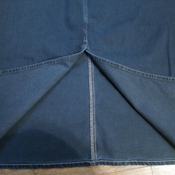 UNIVERSAL THREAD plus high-rise back slit denim midi skirt in black wash (sz17) - Picture 11 of 11